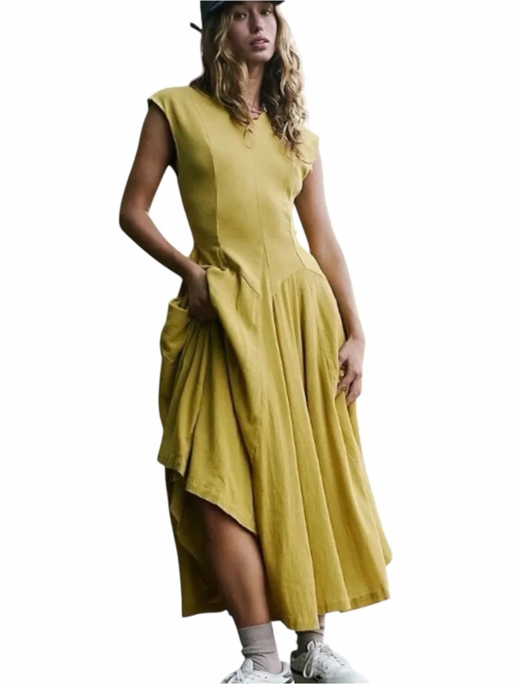 NWT Free People Beach Ryo Drop Waist Sundress - Size Small